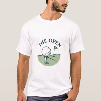 T-shirt L'Open – Conception de Golf Minimaliste