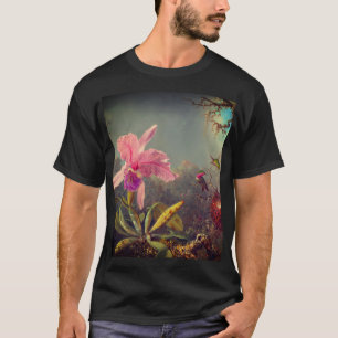T-shirt L'orchidée de Cattleya et trois colibris Heade
