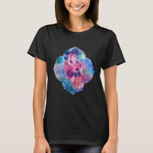 T-shirt Lord Ganesh Aquarelle Mandala Desiyoga