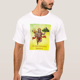 T-shirt Lord Hanuman Flying Lifting Mountain