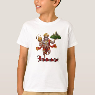 T-shirt Lord Hanuman Flying Lifting Mountain