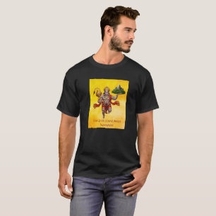 T-shirt Lord Hanuman Flying Lifting Mountain