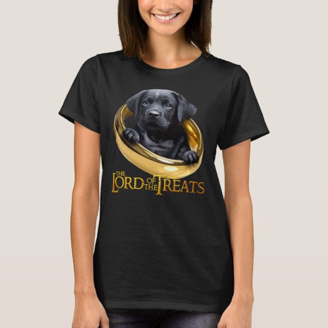 T-shirt Lord Of The Tras Black Labrador Puppy (Devant)