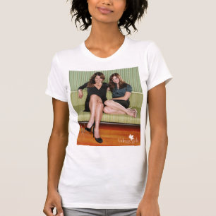 T-shirt Lorelai et Rory assis sur le portrait du canapé