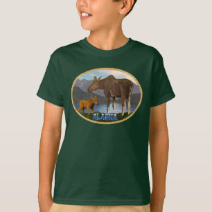T-shirt L'orignal dans le pré