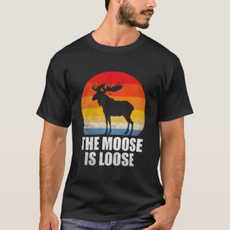 T-shirt L'orignal est lâché Alaska Moose