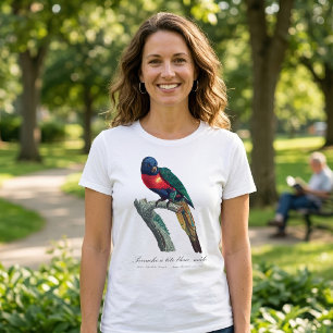 T-shirt Loriquet arc-en-ciel mâle, Trichoglossus moluccanu