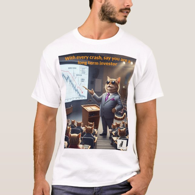 T-shirt Lorsque votre stratégie de trading échoue (Devant)