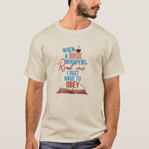 T-SHIRT LORSQU'UN LIVRE BLANCHE, OBEY