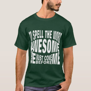 T-shirt L'orthographe du mot génial implique le travail d'