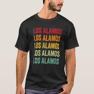 T-shirt Los Alamos Comté Nouveau-Mexique Rainbow Text
