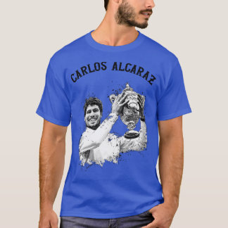 T-shirt los Alcaraz remportant le trophée 1