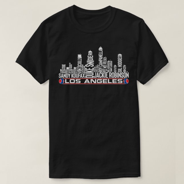 T-shirt Los Angeles Baseball Team All Time Legends Los Ang (Design devant)
