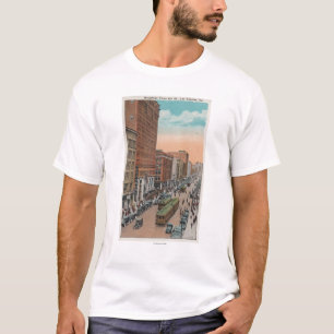 T-shirt Los Angeles, CABroadway de 4ème vue de rue