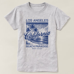 T-shirt Los Angeles California Beach Paradise West Coast