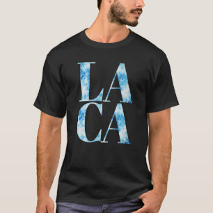 T-shirt Los Angeles California LA CA Souvenirs Bleu blanc