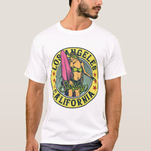 T-shirt Los Angeles California Surf