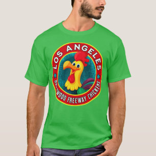 T-shirt Los Angeles Hollywood Freeway Chickens Souvenir1