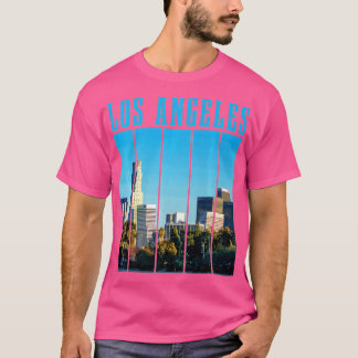 T-shirt Los Angeles Skyline 323 LA California Retro Vintag