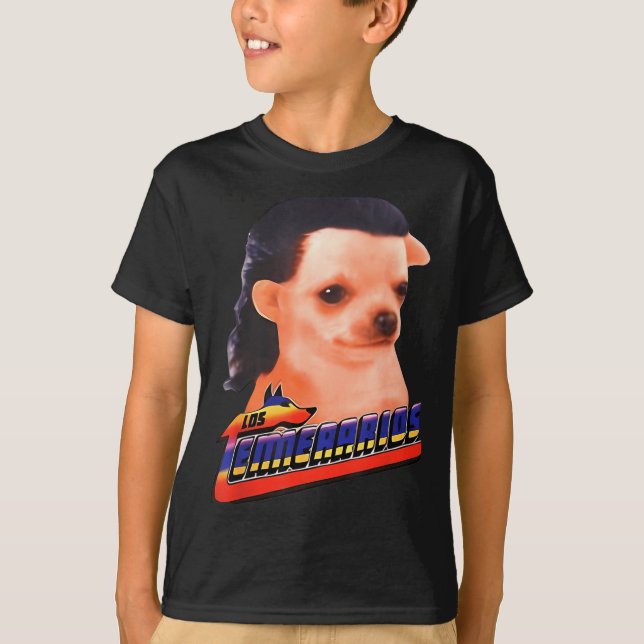 T-shirt Los Temerarios Funny Dog Chihuahua  (Devant)