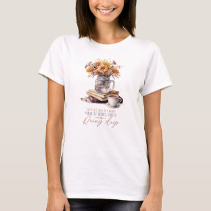 T-shirt Lost - Livres, café et pluie Rustic