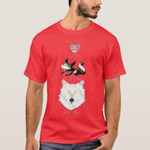 T-shirt Loth rat Loth cat Loth wolf run Choisissez un chem