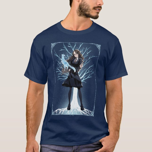 T-shirt L'Otter Patronus d'Anime Hermione Granger (Devant)