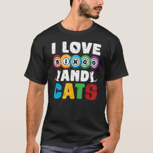 T-shirt Lotterie Chat Jeu Bingo Joueur Animaux de compagni