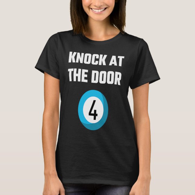 T-shirt Lotterie Dit Frapper À La Porte Quatre Caller Slan (Devant)
