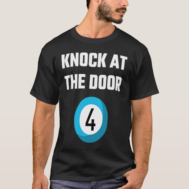 T-shirt Lotterie Dit Frapper À La Porte Quatre Caller Slan (Devant)