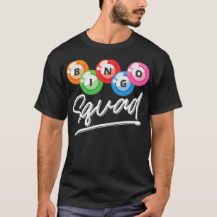 T-shirt Lotterie Jeu Bingo Squad Lotto Joueur Bingo Bi