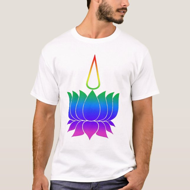 T-shirt Lotus avec Namam, gay pride (Devant)
