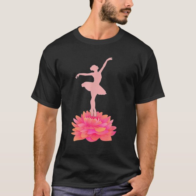 T-shirt Lotus Ballet Danse Idée cadeau Ballerina Girl Danc (Devant)