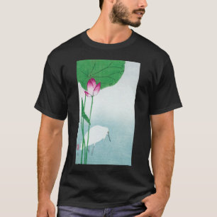 T-shirt Lotus et White Heron, Koson, Ukiyo-e