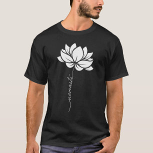 T-shirt Lotus Fleur Namaste Yoga Méditation Zen Bohemian