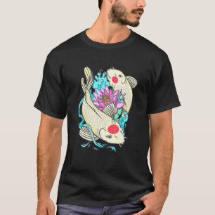 T-shirt Lotus Flower Japonais Carp Pond Propriétaire Fish 
