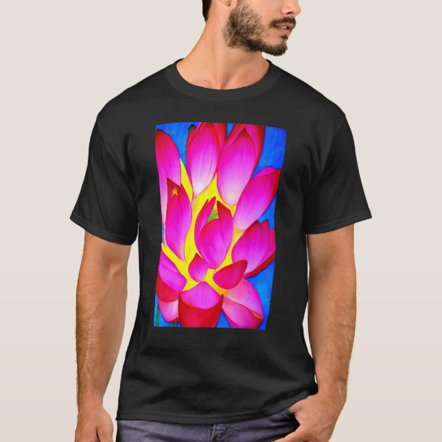 T-shirt Lotus rose vibre pour moi énergétique et pacifique (Devant)