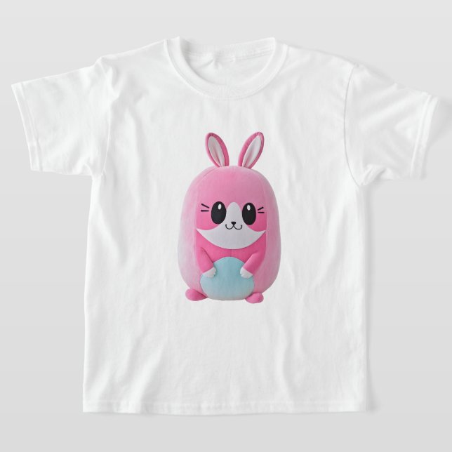 T-shirt Lou Lou. Une créature rose et câlinée. (Poser)