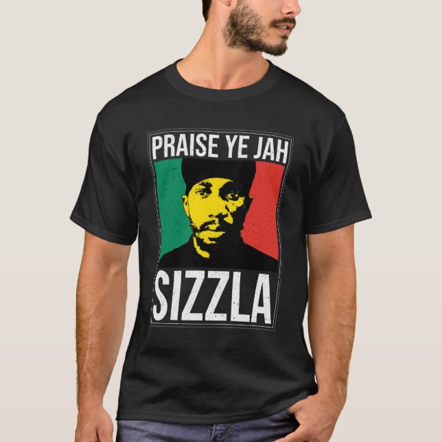 T-shirt Louange Ye Jah - Sizzla  (Devant)