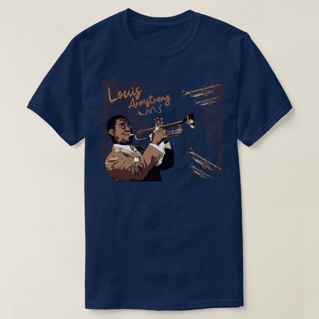 T-shirt Louis Armstrong 1 (Design devant)