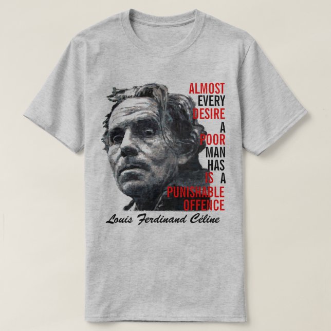 T-shirt Louis Ferdinand Celine (Design devant)