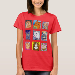 T-shirt Louis Wain, Chats Édouardiens