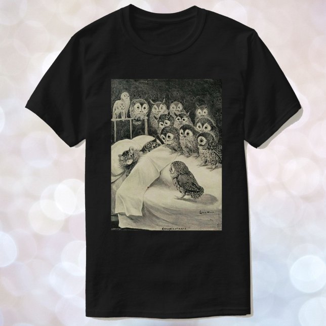 T-shirt Louis Wain Chouette Chat Chouette Femmes (Créateur téléchargé)