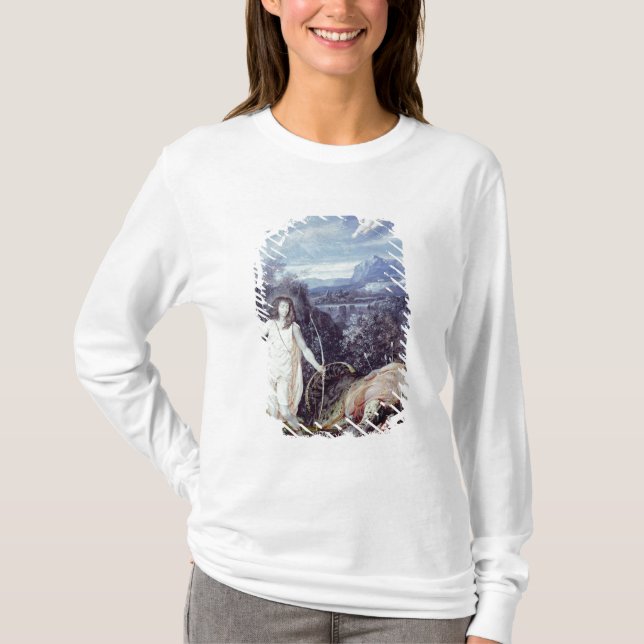 T-shirt Louis XIV comme Apollo, tueur de python (Devant)