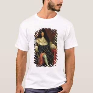 T-shirt Louis XIV tenant un plan du Maison Royale