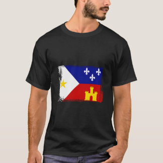 T-shirt Louisiana Cajun Acadiana Flag
