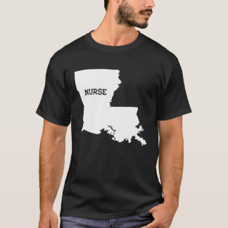 T-shirt Louisiana Nurse State RN CNA LPN Appréciation Cade