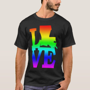 T-shirt Louisiana Pride USA State Love Map