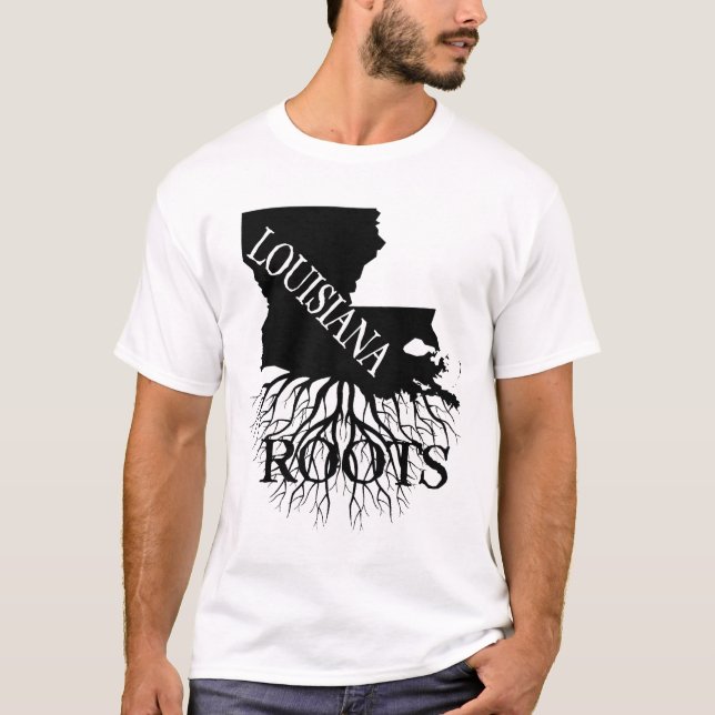 T-shirt Louisiana State Roots, Chemise femme ou homme (Devant)