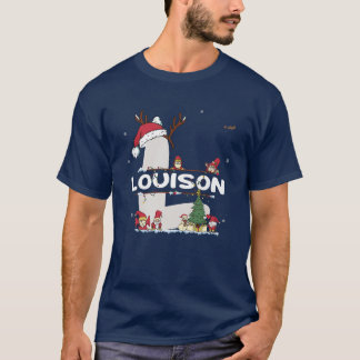T-shirt Louison Christmas w Louison Nom pour les Noël drôl